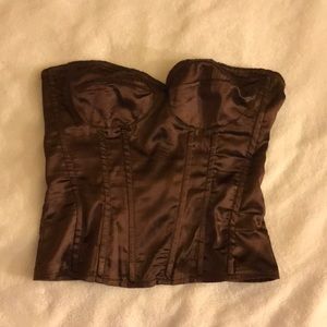 Chocolate colored corset top